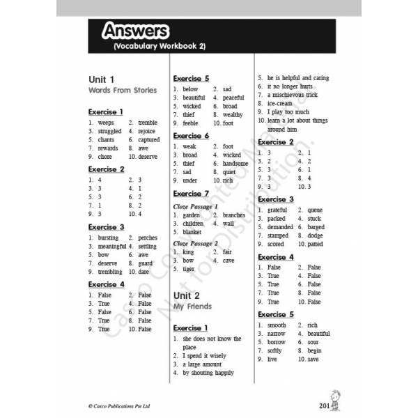 Vocabulary Workbook 2